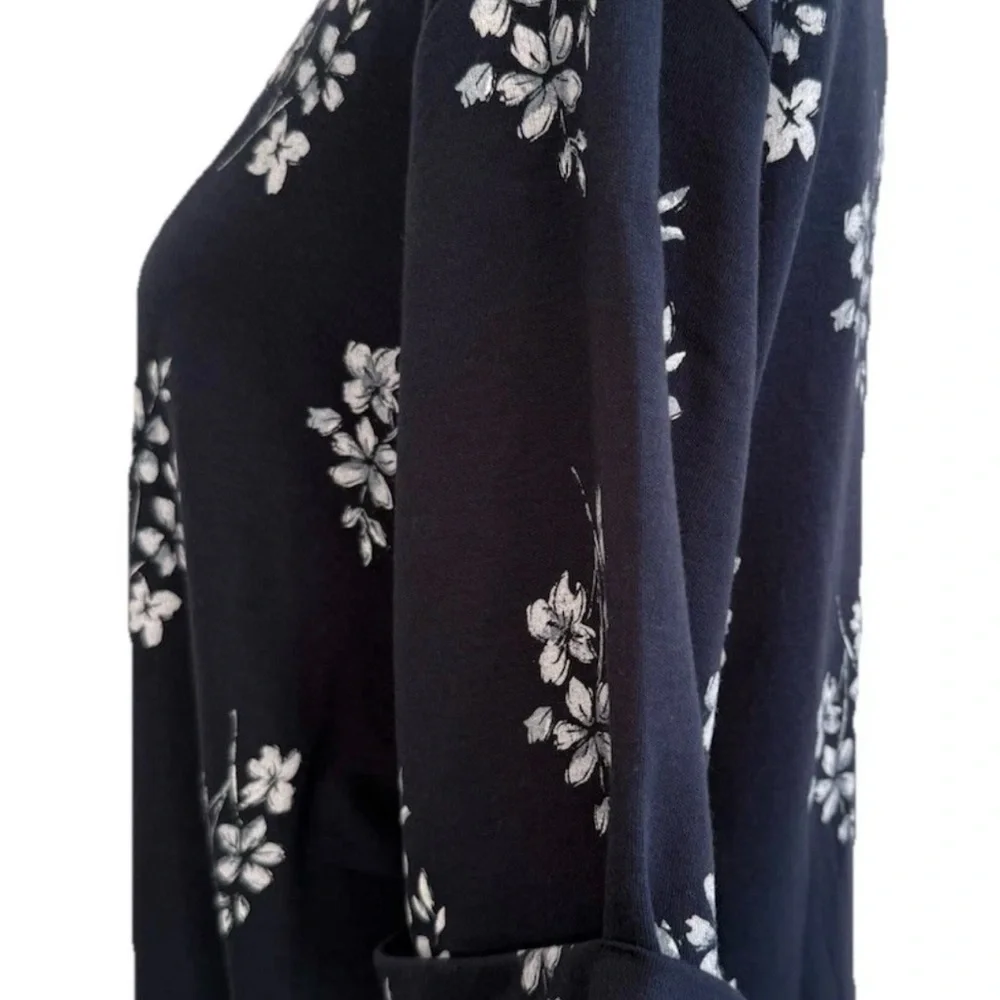 Style&Co. Women’s Short Sleeve Navy & Light Blue Floral Top, Plus Size 3X, NWT - Picture 7 of 12